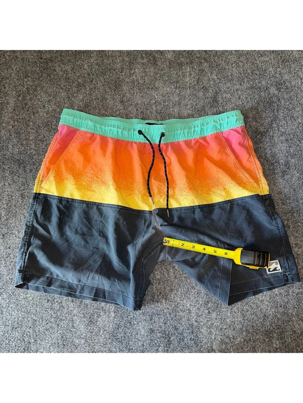 Billabong Fade Swim Trunks Mens XL Vtg y2k 90s Rare